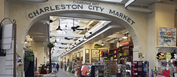 The Historic Charleston City Market in Charleston, South Carolina.